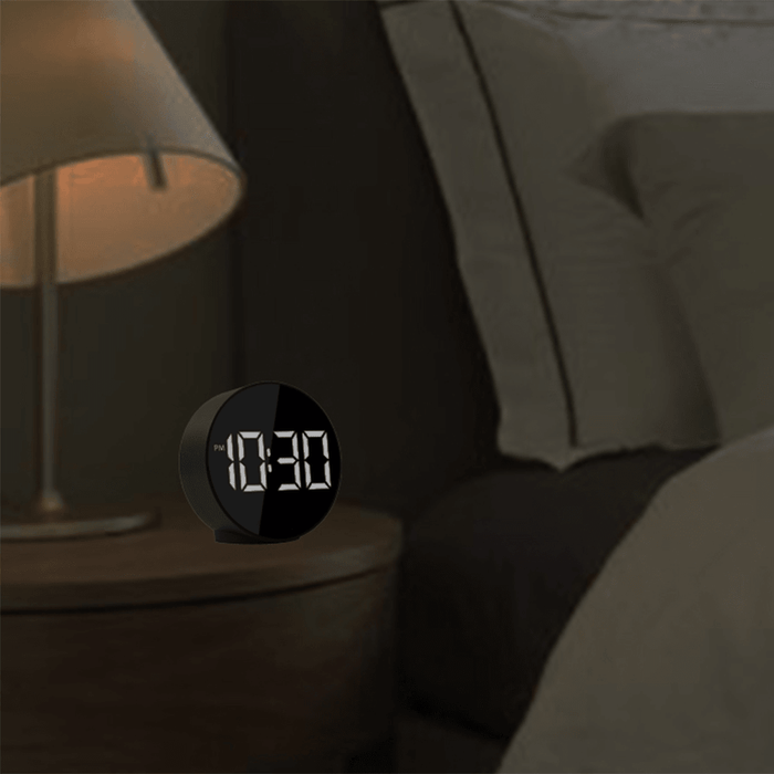 Fanju 3209 Digital Alarm Clock LED Voice Control Night Mode Large Time Temperature Home Decor Table Clock Wake up Light