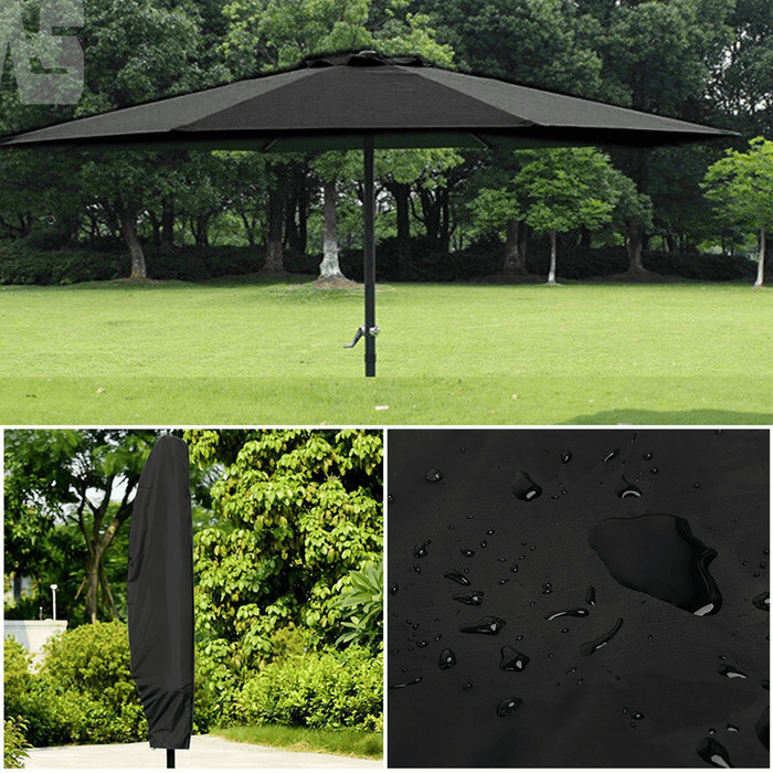 Outdoor Patio Yard Parasol Umbrella Waterproof Shade Cover UV Dust Protector