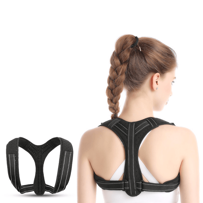 Back Braces for Posture Correction Reflective Comfortable Adjustable Back Support Pain Relief for Neck Back Shoulders