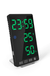 Smart Mirror LED Clock Decorative Phone Charger Alarm Clock 4-Level Brightness Digital Clock with Weather Temperature Display USB Port