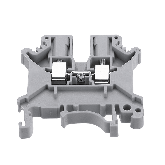 50Pcs UK2.5B/UK3N/UK5N Guide Rail Terminal Block 0.2-2.5M㎡ 32A 800V Connector Terminal