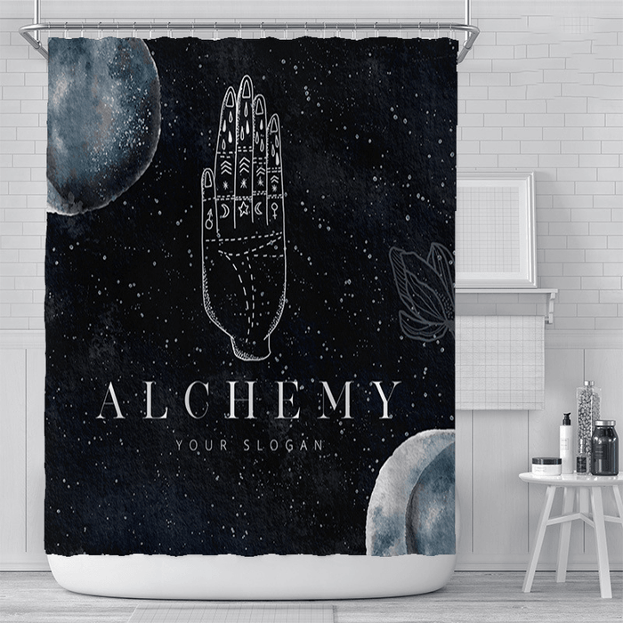 180X180Cm Waterproof Shower Curtain Star Shower Curtain Digital Printing Polyester Shower Curtain for Bathroom Decor