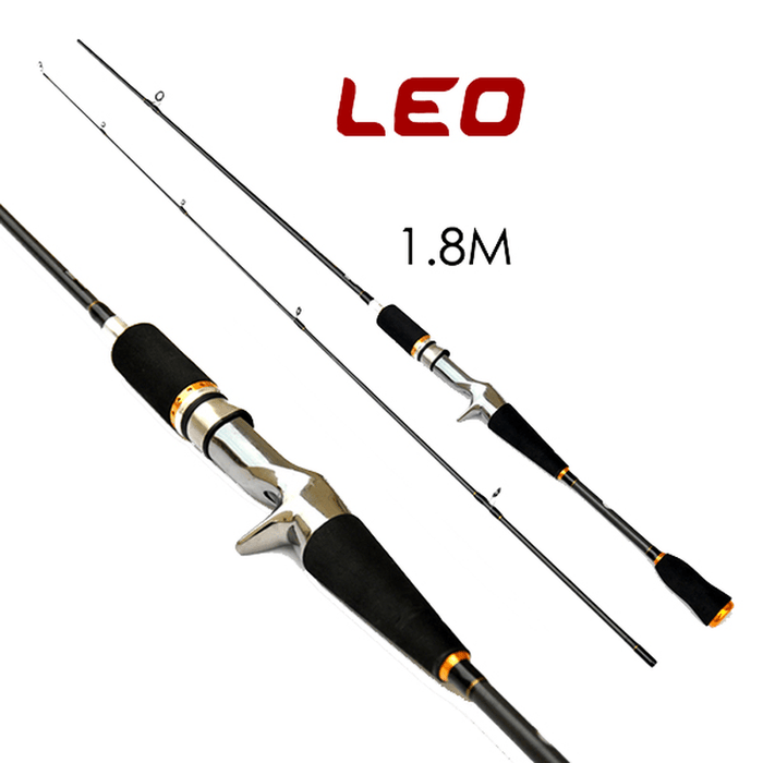 LEO 1.8M 2.1M Lure Carbon Casting Fishing Rod Travel Sea Fishing Pole