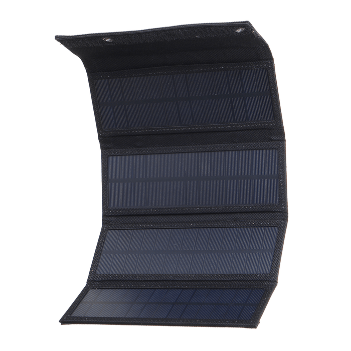 Waterproof 30W 6V Solar Panel Bank Folding Solar Power Bank Charger Power USB Port W/ 10In1 USB Cable