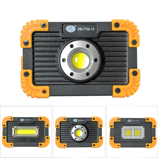 XANES® 3-Modes 350LM Waterproof COB LED Floodlight USB Charging Outdoor Spot Work Lamp Camping Portable Searchlight