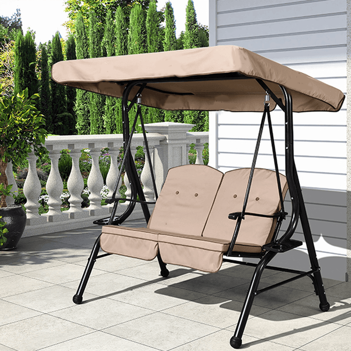 Outdoor 3 Seater Garden Swing Chair Replacement Canopy Spare Fabric Waterproof Cover