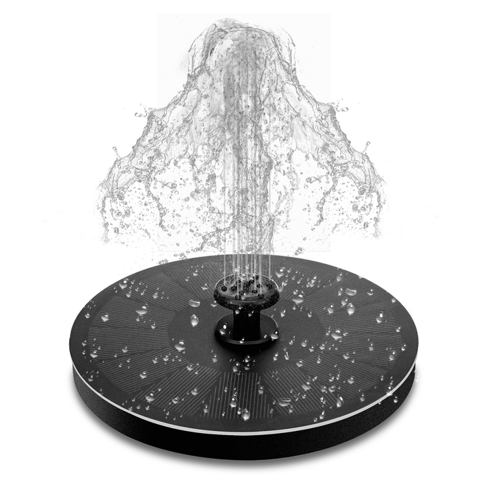 LIUMY Solar Fountain Pump 2.2W Floating Solar round Water Pump Floating Panel with 7 Nozzles for Pond Fountain Birdbath Garden Decoration Water Cycling