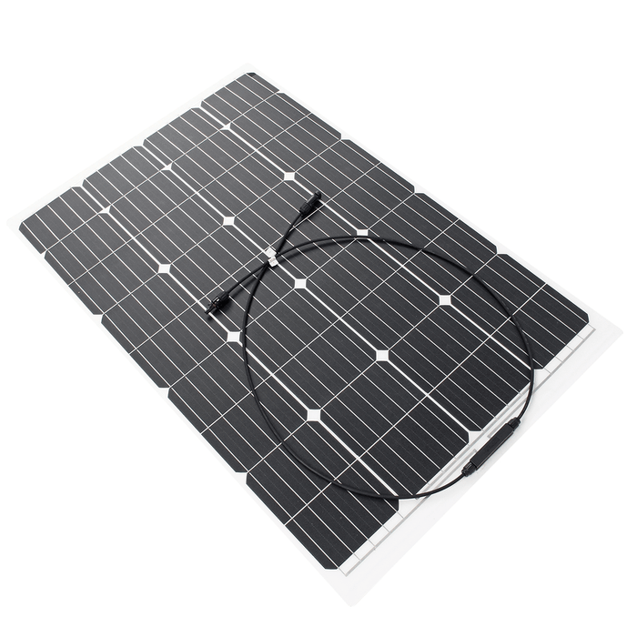 120W 18V Monocrystalline Silicon Semi-Flexible Solar Panel for Car Boat Battery Charge with 30A Solar Controller