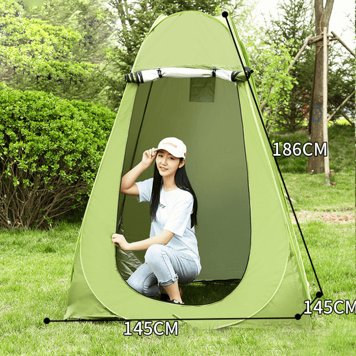 Outdoor Camping Portable Privacy Shower Toilet Tent with Window Foldable UV Proof Bath Dressing Tent Photography Tent