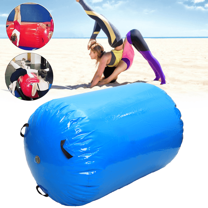 35.4X47.2Inch Inflatable Gymnastic Beam Yoga Gymnastics Cylinder Airtrack Exercise Tools