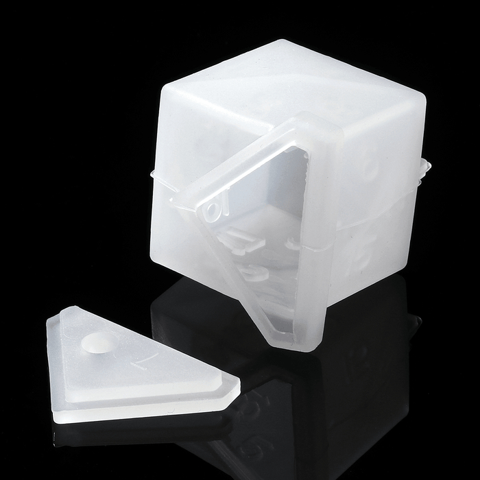 1PC Silicone Dice Molds Reusable Fillet Square Triangle Polyhedral Dice Mould