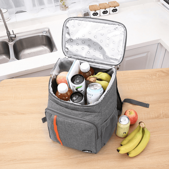 18L Insulated Picnic Bag Thermal Food Container Cooler Backpack Lunch Bag Outdoor Camping Travel