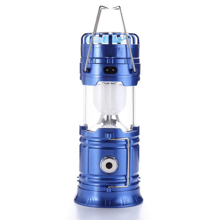 Ipree™ Portable Camping Tent Cool Fan Lantern LED Solar Rechargeable Tent Night Flashlight Lamp