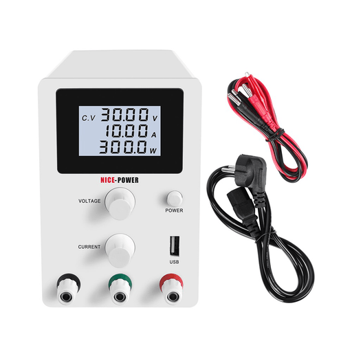 NICE-POWER R-SPS3010D LCD Screen 30V 10A Adjustable Switching DC Lab Bench Power Supply Digital Regulated Modul Laboratory 110V/220V Current Stabilizer