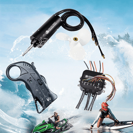 FIRDUO 200A Electronically Controlled ESC Water Ski with Remote Control Motors ESC Sets Surfboard Boat Propeller