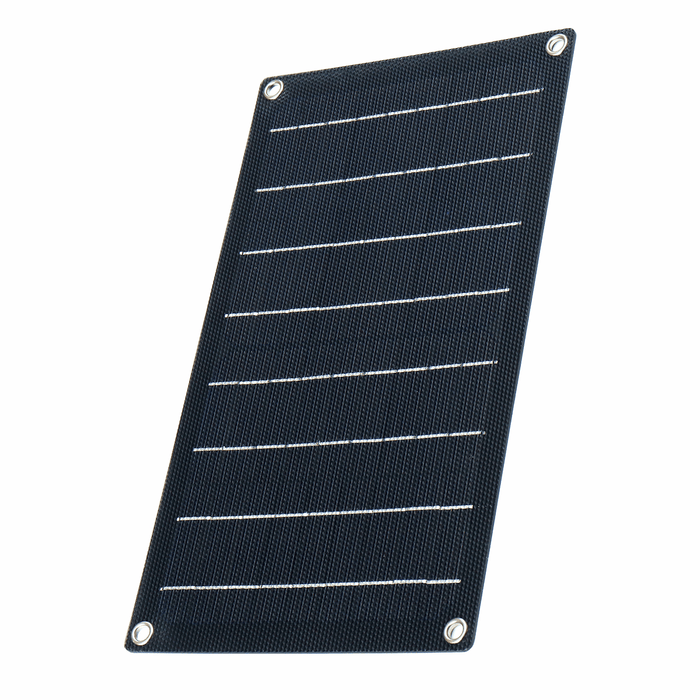 10W Waterproof Solar Panel Matte Texture Car Emergency Charger with 4 Protective Corners USB+DC