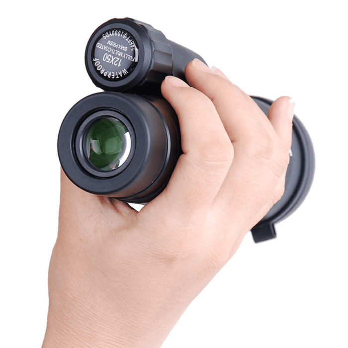 BOSMA 10X50/12X50 Monocular HD Prism Nitrogenization Waterproof Bird Watching Telescope