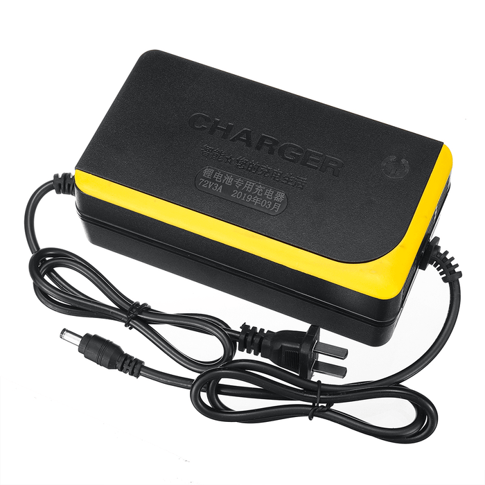 72V 3A Lithium Battery Charger for Electric Bicycle Skateboard E-Bike Scooter