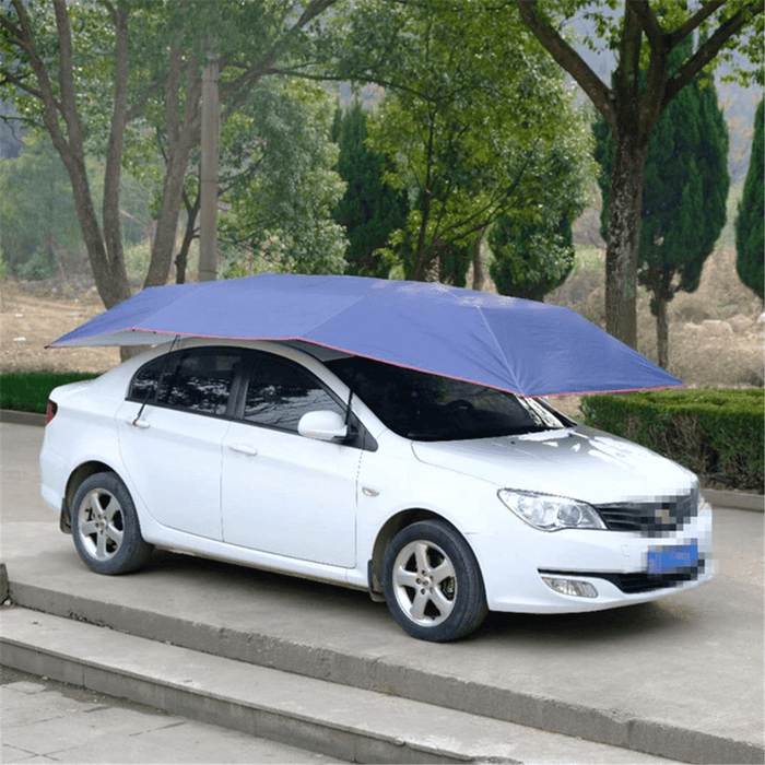 Car Tent Anti-Uv Windproof Sun Shelter Portable Folded Car Canopy Cover Camping Car Umbrella