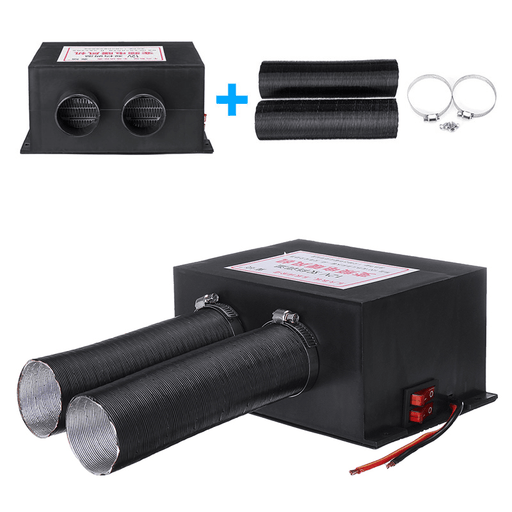 12V/24V Car Truck Heater 500W Quiet Heating Fan Warmer Windscreen Defroster Demister