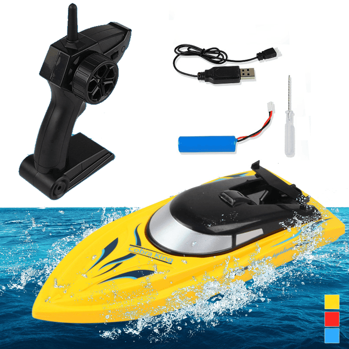 50M Long-Range RC Boat 10Km/H 2.4G High Speed Remote Control Racing Ship Water Speed Boat Model Toy Gifts for Children