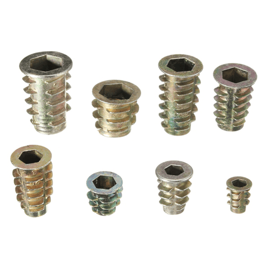 M4 M5 M6 M8 M10 Threaded Type D Wood Insert Nuts Alloy