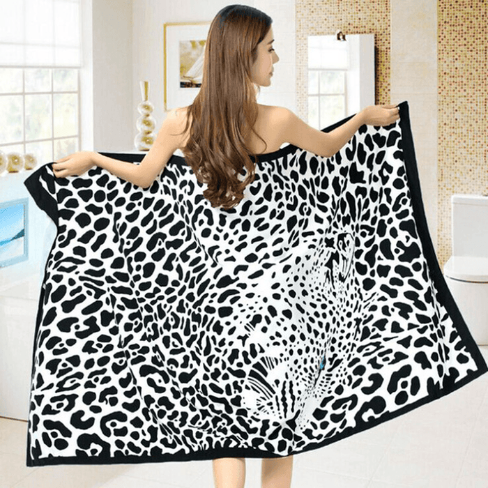 100X180Cm Leopard Horses Stripe Print Absorbent Microfiber Beach Towels Quick Dry Bath Towel