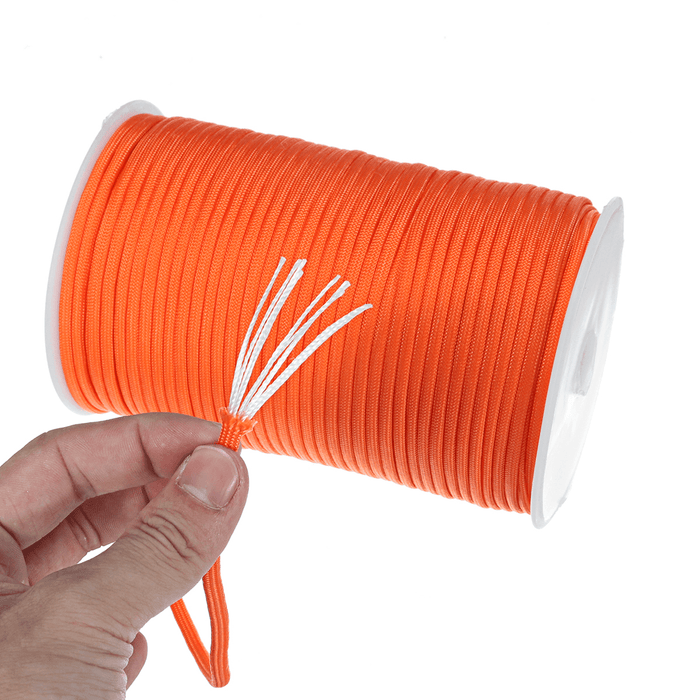 100M Outdoor Camping Tent Rope 9 Strand 550 Military Standard Parachute Rope Cord Lanyard for Hiking Camping