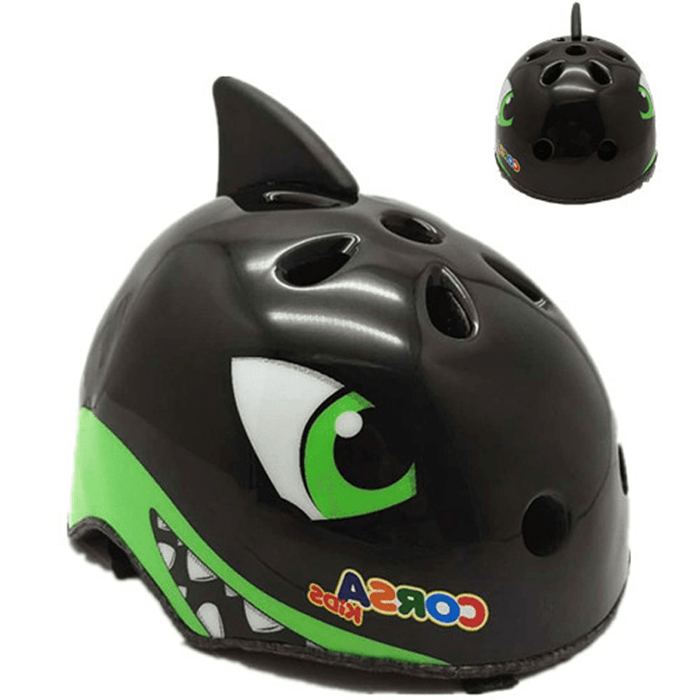 CORSA Kids Cartoon Bicycle Helmet Children Sport Roller Skating Riding Balance Car Helmet Head Protective Gears