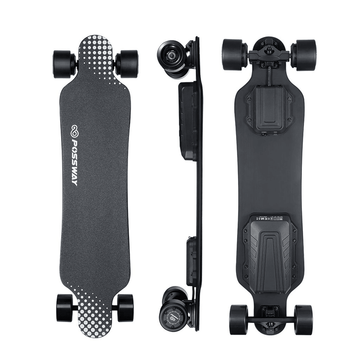 [US DIRECT] Possway T1 7Inch Electric Skateboard 2X480W Motor 42Km/H Max Speed 38Km Range 4 Speed Modes 150Kg Max Load