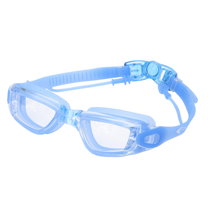 OUTERDO Professional Swimming Goggles with Earbuds Silicone Unisex anti Fog No Leaking HD Optical Diving Glasses