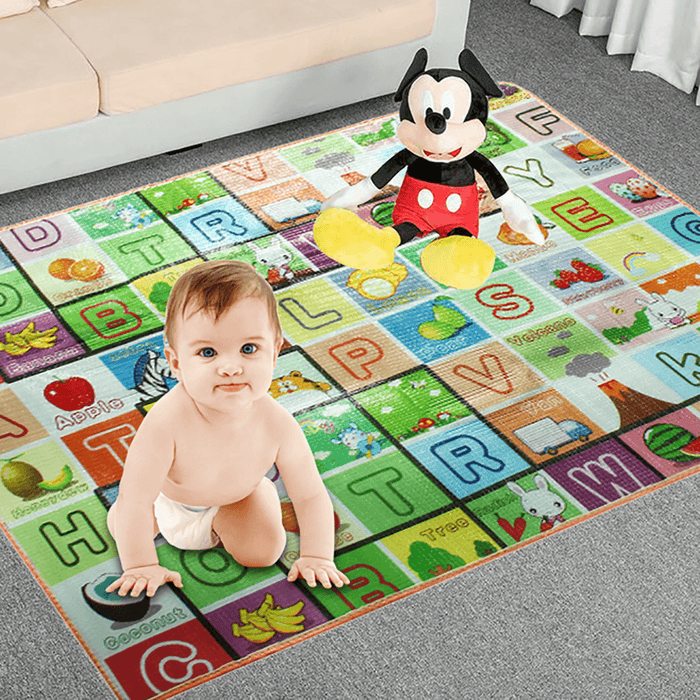 1.2/1.5/2X1.8M Waterproof Non-Slip Baby Kids Floor Play Mat Children Game Blanket Crawling Carpet Cushion Pad