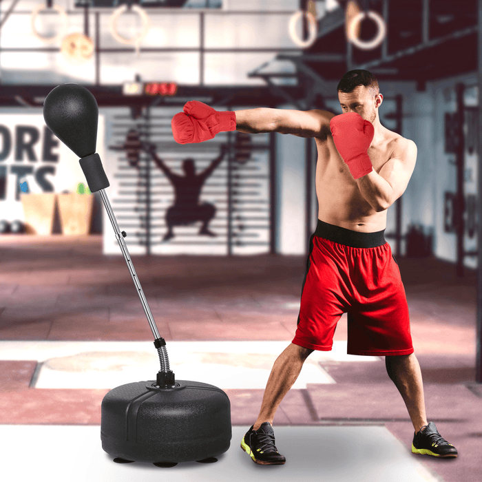 53-60" Height Adjustable Boxing Punch Bag Fight Training Boxing Ball Home Gym Fitness Training