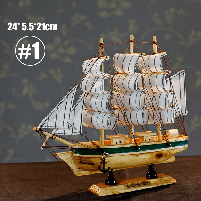 10 Inch DIY Assembly Marion Wooden Ship Boats Model Sailing Decor Xmas Gift Toy