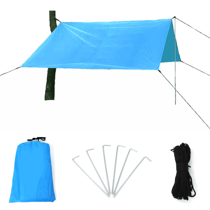 400X300Cm Outdoor Rainshed Sunshade Sky Curtain Camping Tent Tarp Camping Beach Picnic Sun Shelter Awning Tent