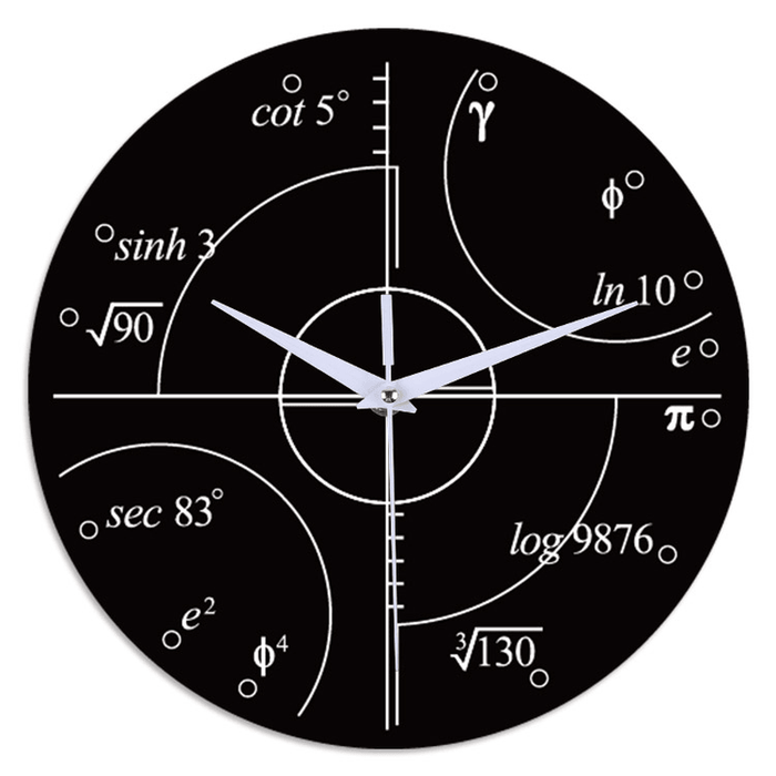 Emoyo ECY063 Creative Mathematics Wall Clock 3D Wall Clock for Home Office Decorations A