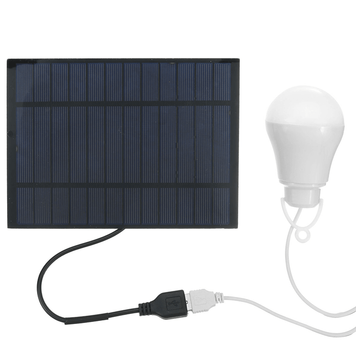 Portable LED Solar Lamp Solar Energy Light Solar Panel Powered Emergency Bulb for Outdoor Garden Camping Tent Fishing