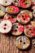 100 PCS round Pattern Wooden Button Mixed 2 Hole Natural Sewing Children Handmade Clothes Buttons