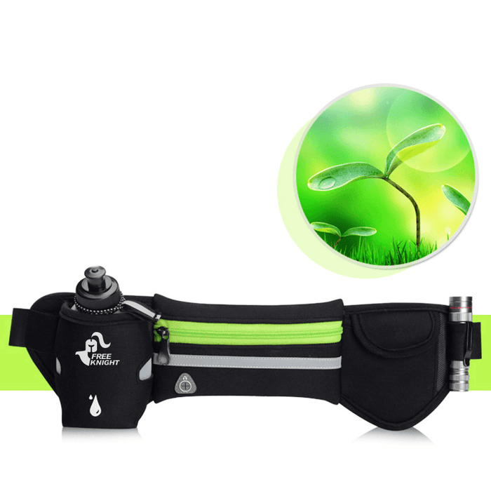 Free Knight Sports Reflective Waist Bag Bottle Pouch Iphone 7 plus Holder with Earphone Hole