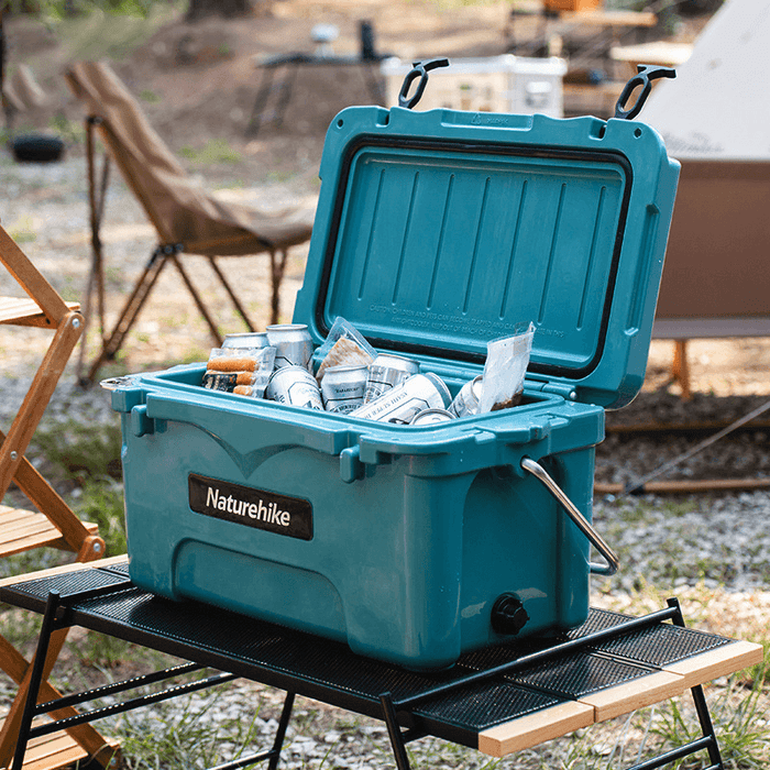 Naturehike 25L Cooler Box 60-80H Igloo Cooler Bag Hardbody Food Storage Box Ice Chest Coolers for Camping Picnic