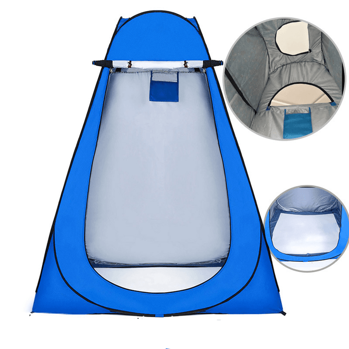 Outdoor Camping Portable Privacy Shower Toilet Tent with Window Foldable UV Proof Bath Dressing Tent Photography Tent