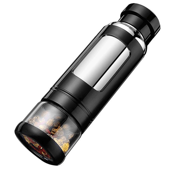 Ipree® 600Ml Thermos Water Bottle Outdoor Camping Sport Vacuum Cup Stainless Steel Portable Two Layer Insulation Bottle