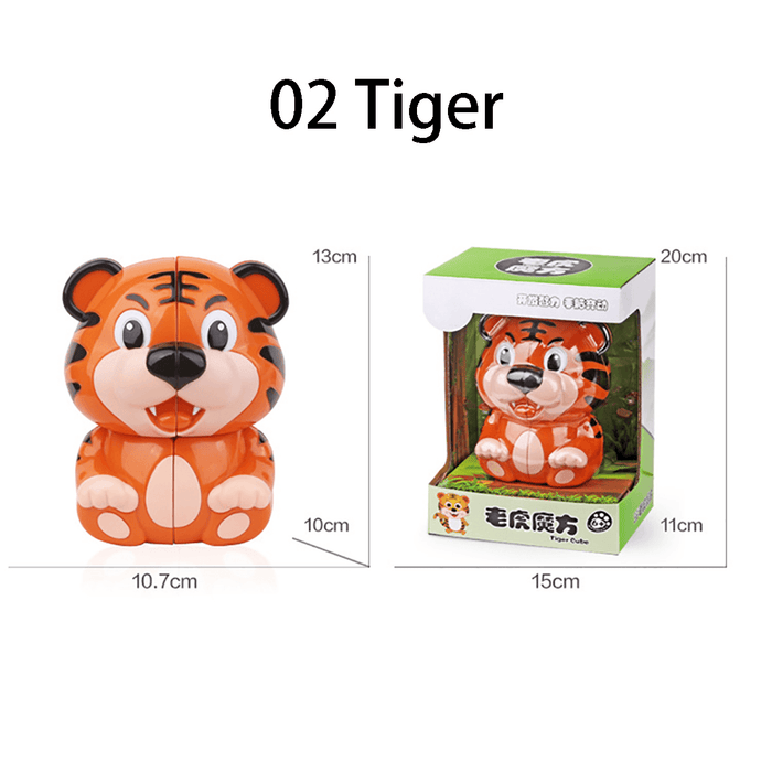 Panda/Tiger/Penguin/Mouse Animal Cube Puzzle Jigsaw Kids Educational Toys Gift