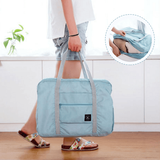 Portable Reusable Folding Travel Handbag Cosmetic Strong Carrier Storage Bag