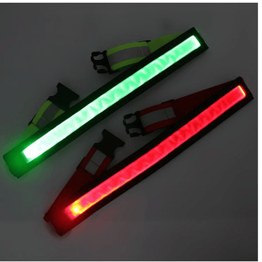 USB Charging Reflective Warning Light Flashing Belt LED Luminous Belt for Outdoor Cycling