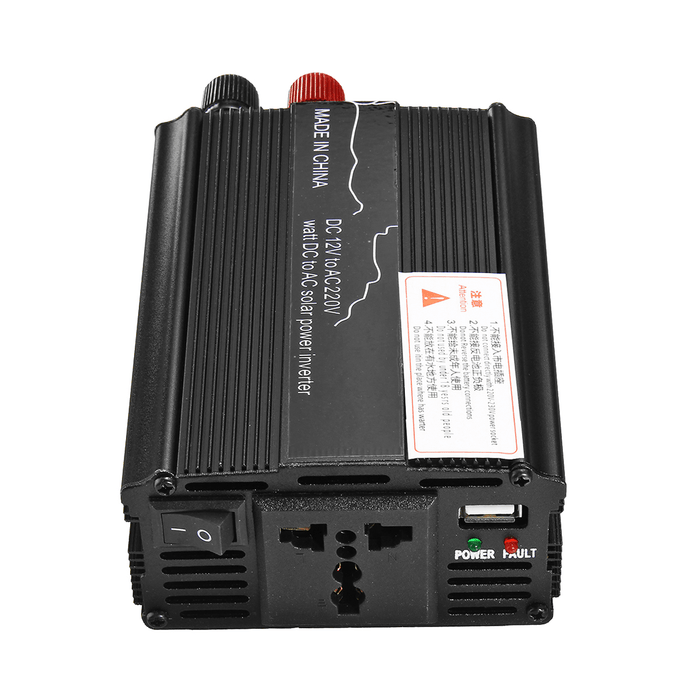 Solar Power Inverter DC 12V to AC 220V USB Modified Sine Wave Converter Car Power Inverter Charger Adapter