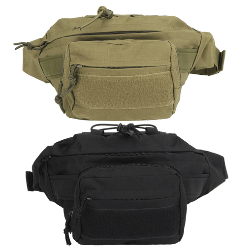 Multifunctional Tactical Waist Pack with Zip Abrasion-Resistant and Waterproof Adjustable Outdoor Camping Cycling Travel Hunting Storage Bag