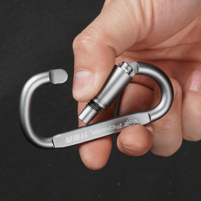 Aluminum Alloy Carabiner Multi Use Backpack Keychain Bottle Tent Rope Buckle Climbing