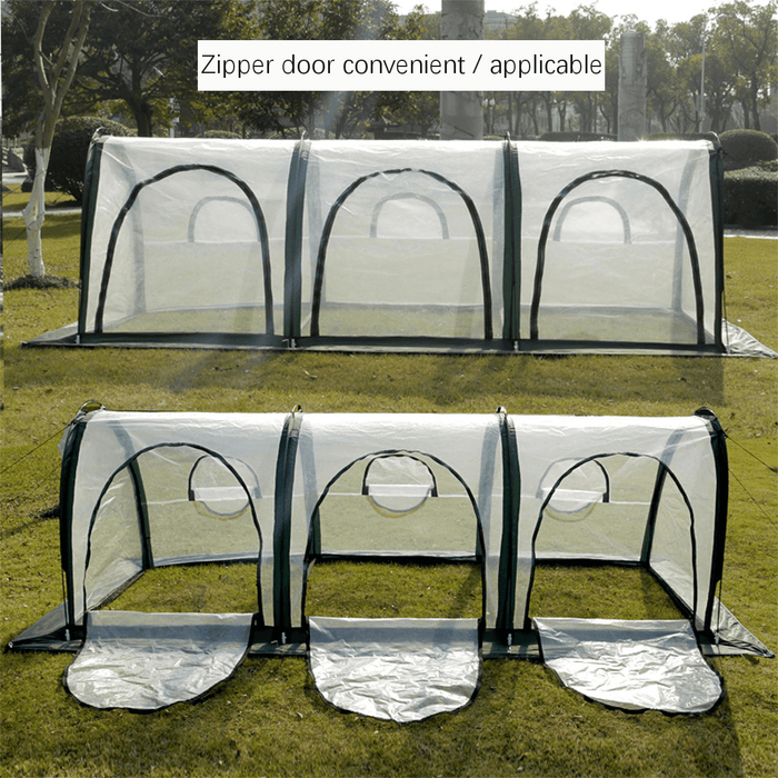 Waterproof PVC Garden Greenhouse Cover for Protecting Plants, Flowers, and Vegetables from Heat and Cold - 200x100x100cm