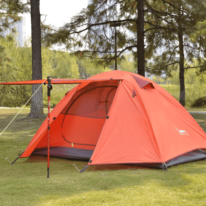 2 People Large Camping Tent Lightweight Double Layer Waterproof Anti-Uv Sun Canopy Camping Hiking Fishing Family Shelters